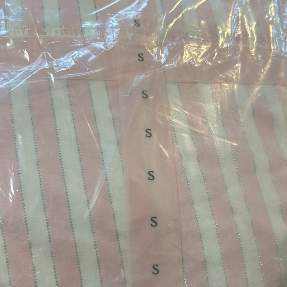 VICTORIA SECRET FAUX FUR TOTE,COZY FLEECE BLANKET,T-JAMA  WITH PINK STRIPE - Picture 10 of 12